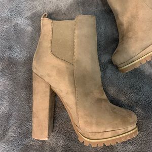 Taupe booties